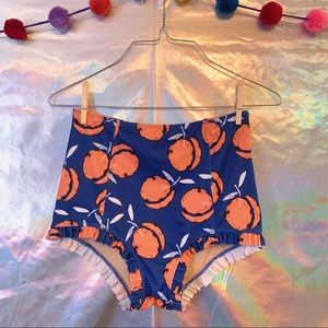 Kortni Jeane Ruffled Up Swim Bottoms Peaches 🍑